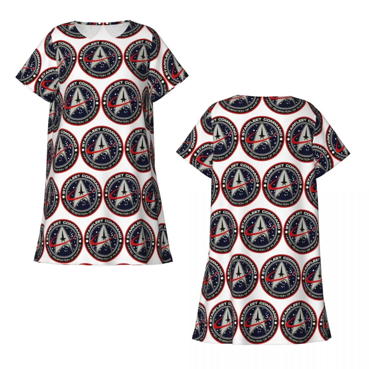 Star Treks Science Fiction TV Series Short Sleeves Nightdress For Sleepshirts Women Short Sleeve Nightgowns Soft Pajama Dress
Star Treks Science Fiction TV Series Short Sleeves Nightdress For Sleepshirts Women Short Sleeve Nightgowns Soft Pajama Dress