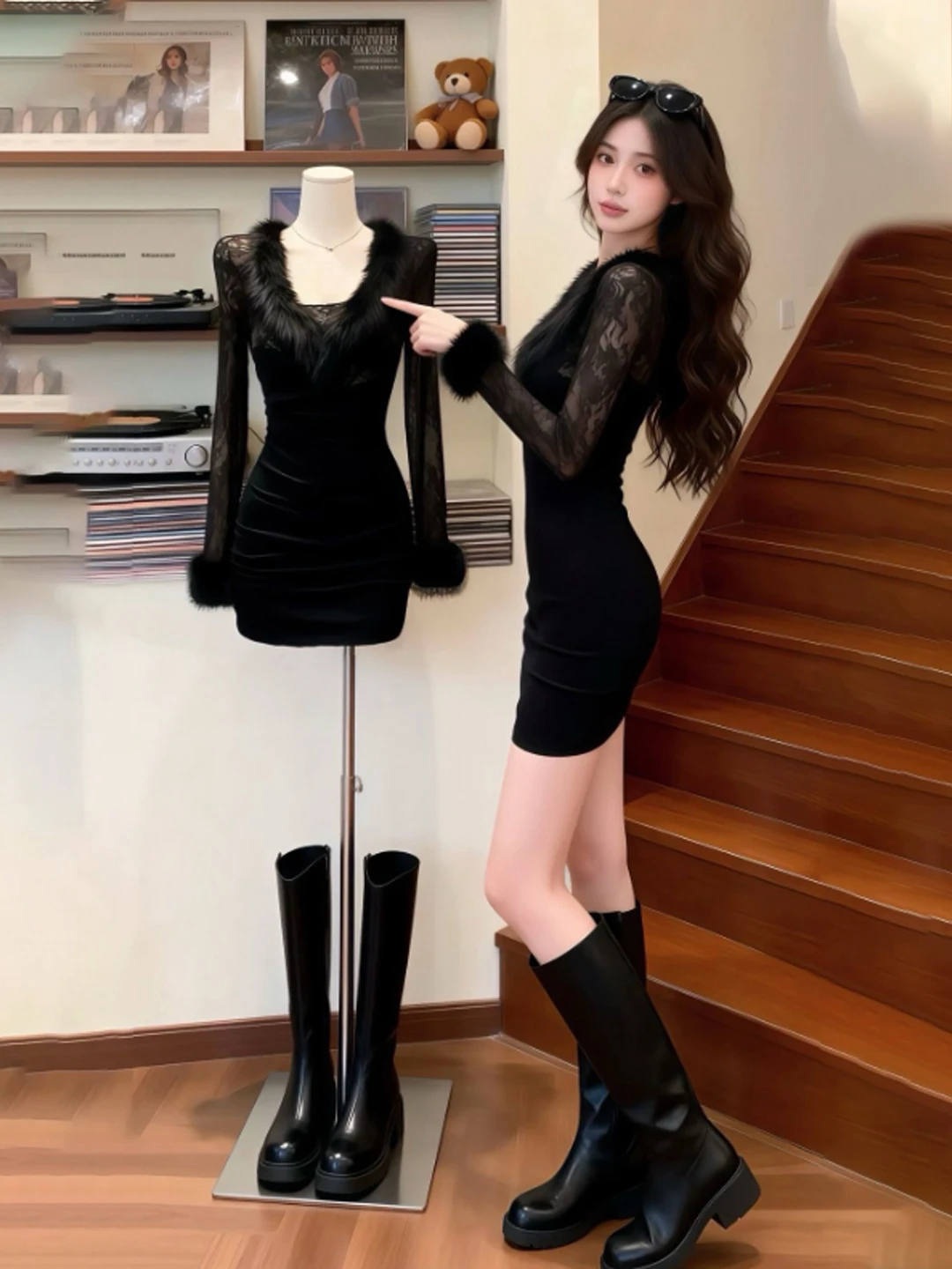 Sexy V-ne Bodycon ort Skirt Unique Bla Ladies Dr High Waist Lace Winter Faion Ci Commute Street Sle Office Date
Sexy V-ne Bodycon ort Skirt Unique Bla Ladies Dr High Waist Lace Winter Faion Ci Commute Street Sle Office Date