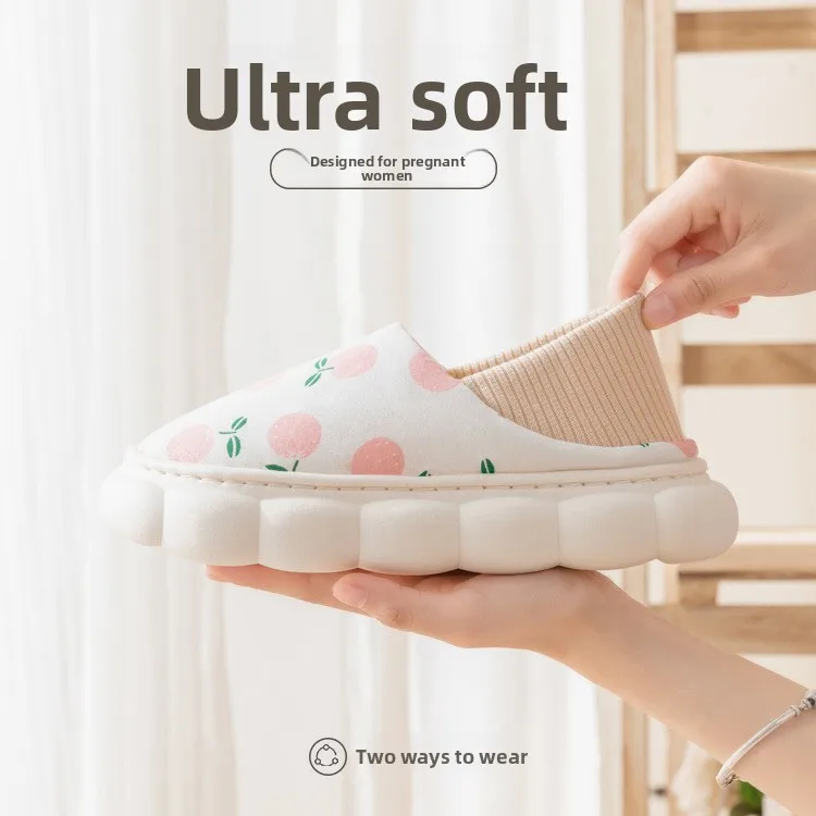 Cartoon Thick Bottom Home Slippers Women's Summer Cotton Slippers with Heel Moon Shoe Indoor Home Use Two-Way Wear
Cartoon Thick Bottom Home Slippers Women's Summer Cotton Slippers with Heel Moon Shoe Indoor Home Use Two-Way Wear