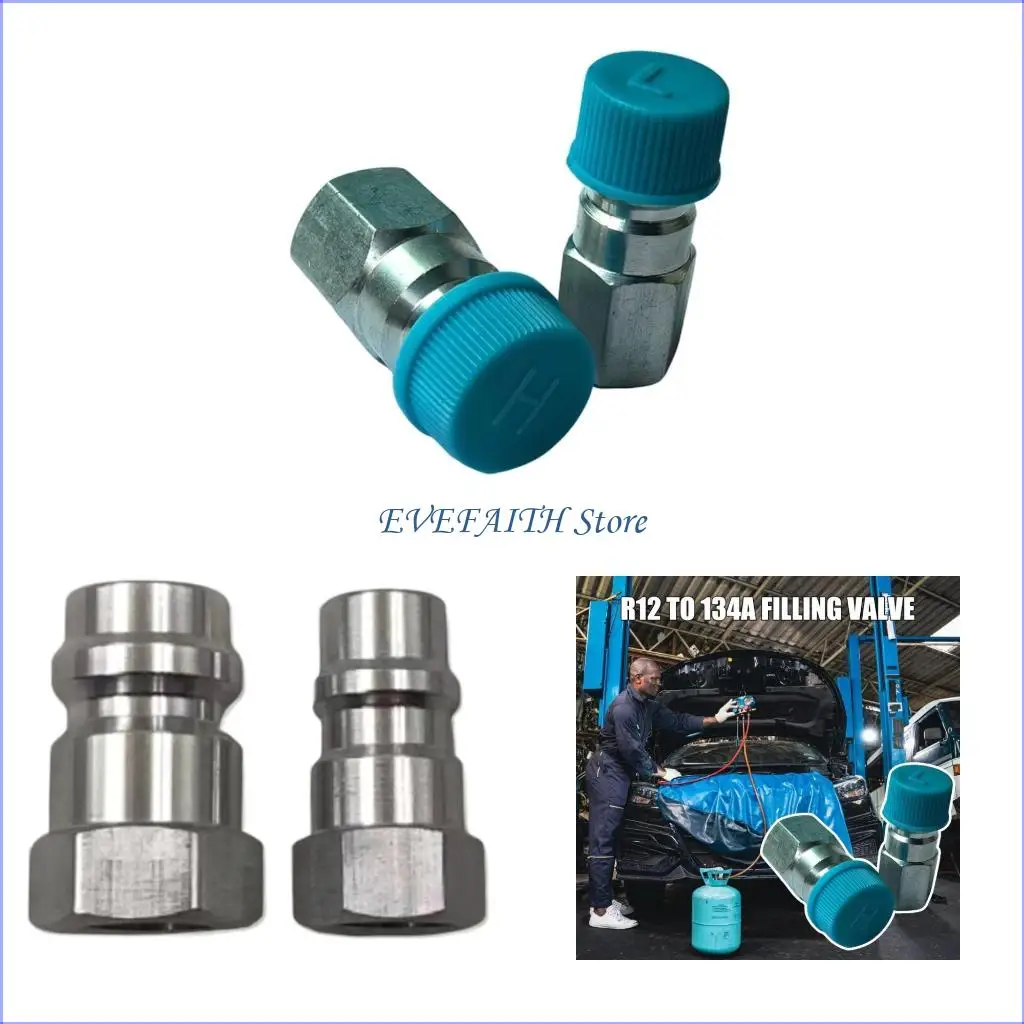 124B Vehicle Air Conditioning Conversion Valves Set 12 to R134a Fitting for 508 Model
124B Vehicle Air Conditioning Conversion Valves Set 12 to R134a Fitting for 508 Model
