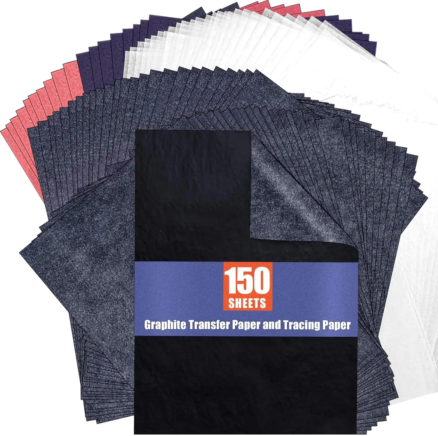 Graphite Transfer Paper Carbon Copy Paper 60 Sheets for Tracing on Wood Canvas DIY A4 8.5x11 Inch
Graphite Transfer Paper Carbon Copy Paper 60 Sheets for Tracing on Wood Canvas DIY A4 8.5x11 Inch