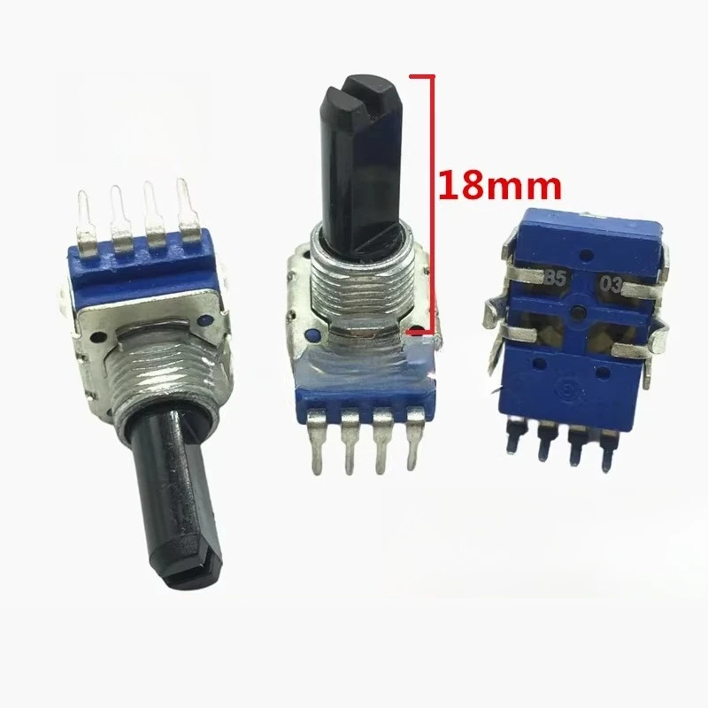 Brand new for RK11 type potentiometer B1K5K10K50K100K250K single joint 4-pin shaft length 18mm 10pcs
Brand new for RK11 type potentiometer B1K5K10K50K100K250K single joint 4-pin shaft length 18mm 10pcs