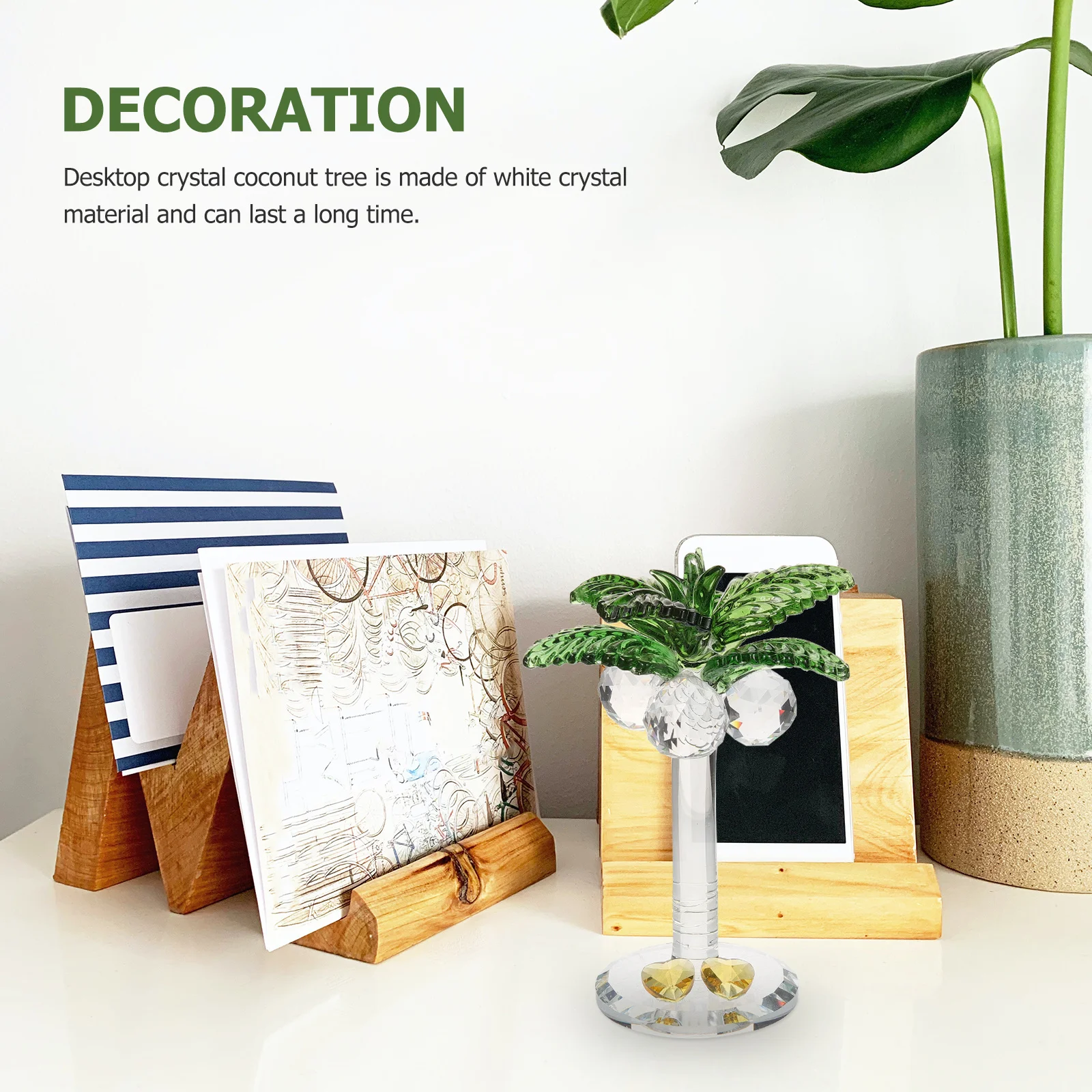 Crystal Coconuts Tree Desktop Ornament White Crystal Decorative Artistic Table Decoration Desktop Decor
Crystal Coconuts Tree Desktop Ornament White Crystal Decorative Artistic Table Decoration Desktop Decor