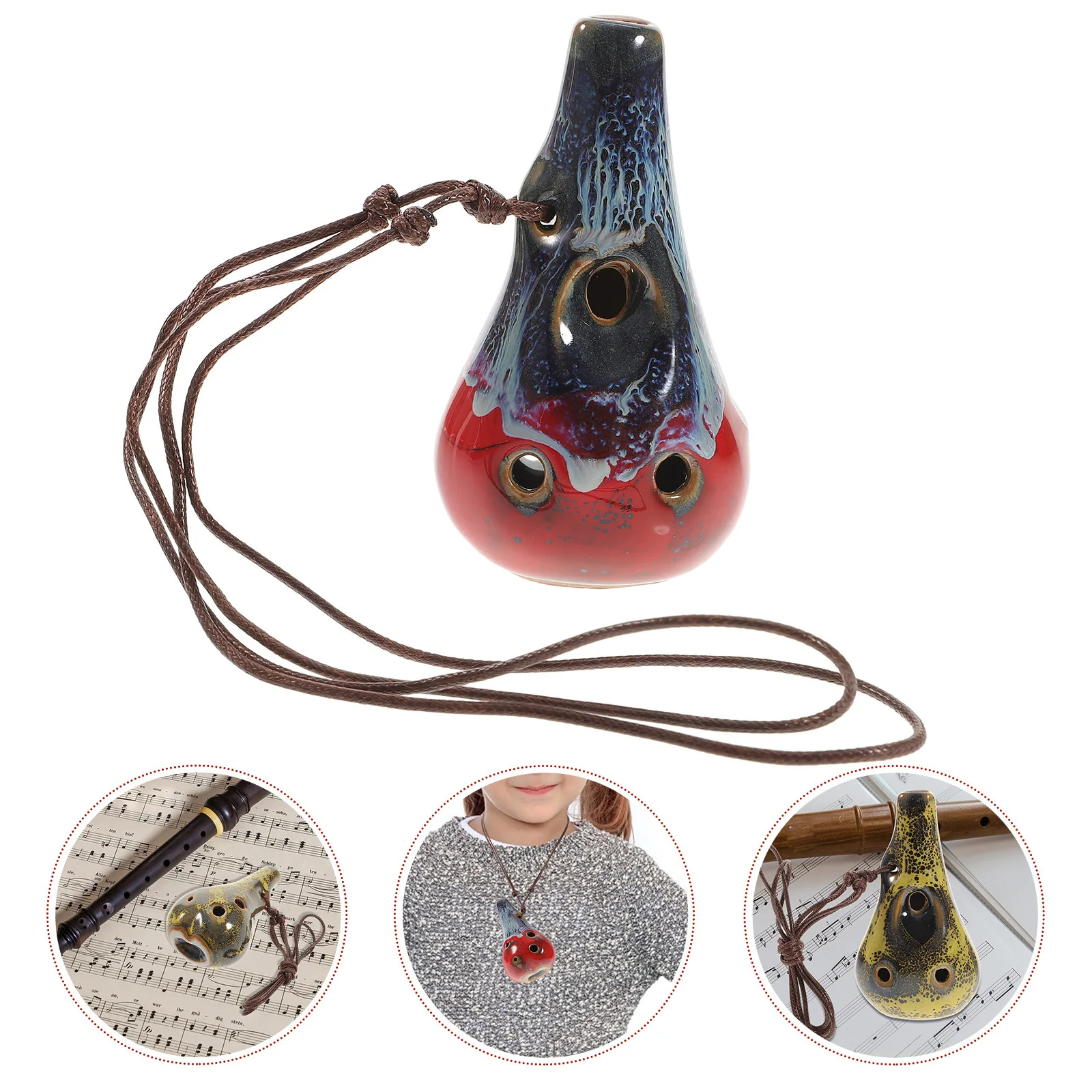 6-hole Ocarina Musical Instrument Small Instruments Beginner for Beginners Porcelain 
6-hole Ocarina Musical Instrument Small Instruments Beginner for Beginners Porcelain