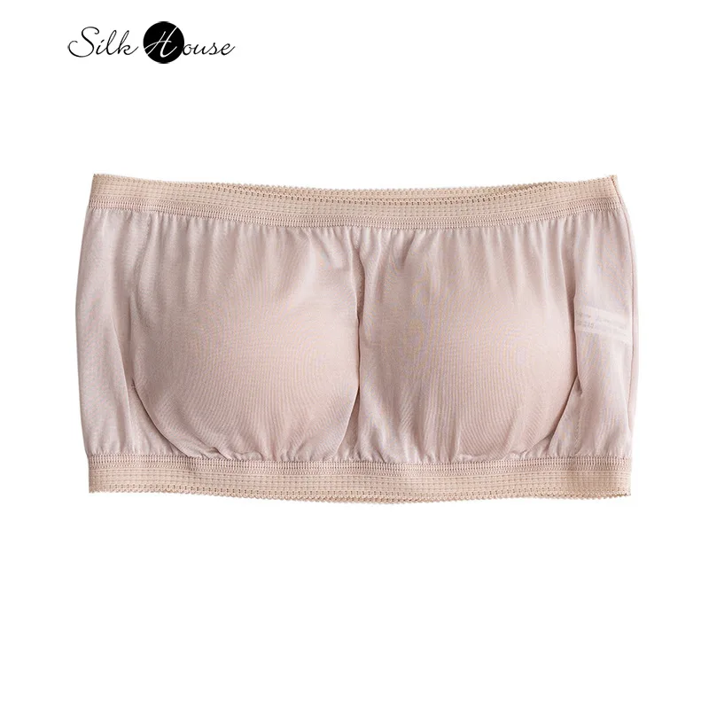 Silk Anti-skid Strapless Natural Silk Smooth Surface Wrapped Chest Bottom Underwear with Bra Pad
Silk Anti-skid Strapless Natural Silk Smooth Surface Wrapped Chest Bottom Underwear with Bra Pad