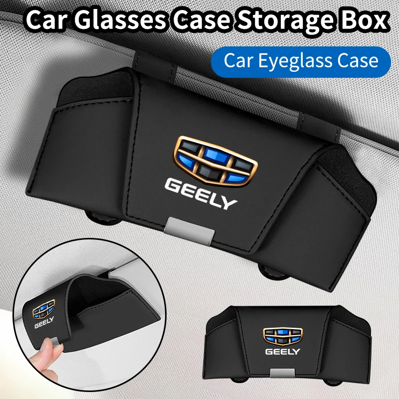 New Car Glasses Case Storage Box Leather Sun Visor Glasses Case For Geely Emgrand X7 EC7 Atlas Boyue GC6 Parts LC EC8 Atlas CK2
New Car Glasses Case Storage Box Leather Sun Visor Glasses Case For Geely Emgrand X7 EC7 Atlas Boyue GC6 Parts LC EC8 Atlas CK2