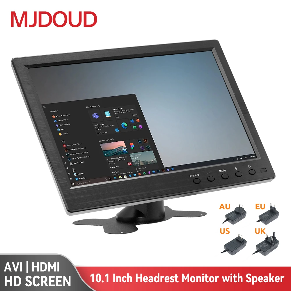 MJDOUD 10.1 Inch Car Headrest Monitor HD Digital LCD Screen DVD Player Slim Design UV Coating HDMI-compatible VGA AV USB SD Port
MJDOUD 10.1 Inch Car Headrest Monitor HD Digital LCD Screen DVD Player Slim Design UV Coating HDMI-compatible VGA AV USB SD Port