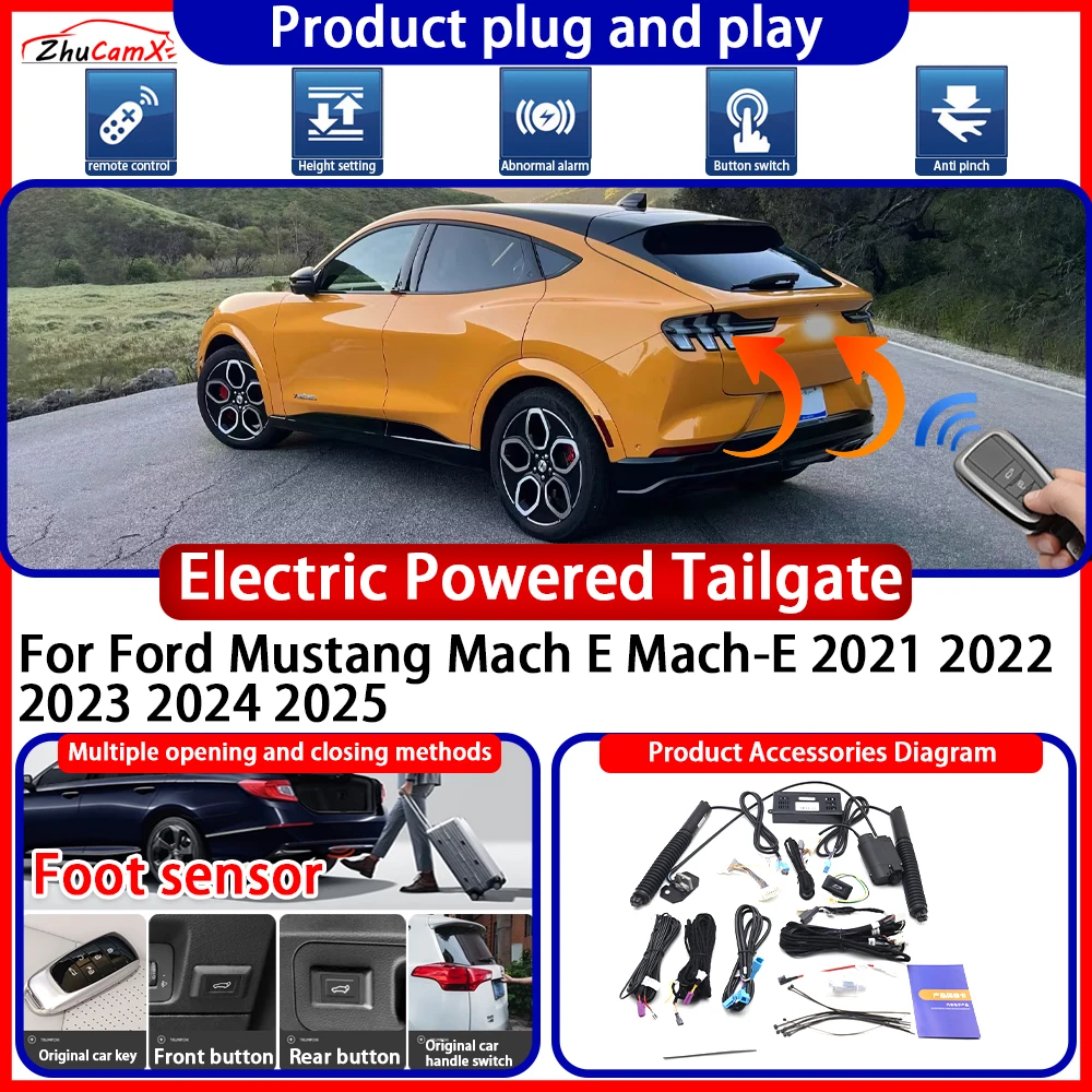 OEM Powered Tailgate for Ford Mustang Mach E Mach-E 2021 2022 2023 2024 2025 anti pinch Smart Intelligent Control Gate Lift Kit
OEM Powered Tailgate for Ford Mustang Mach E Mach-E 2021 2022 2023 2024 2025 anti pinch Smart Intelligent Control Gate Lift Kit