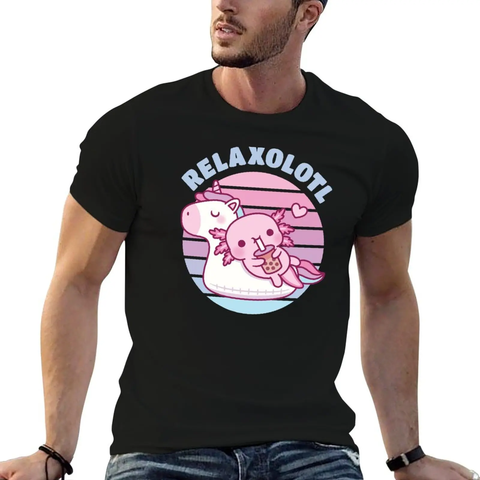 Cute Axolotl Chilling On Unicorn Pool Float Relaxolotl T-Shirt man t shirts for men t shirts with prints T-Shirt
Cute Axolotl Chilling On Unicorn Pool Float Relaxolotl T-Shirt man t shirts for men t shirts with prints T-Shirt