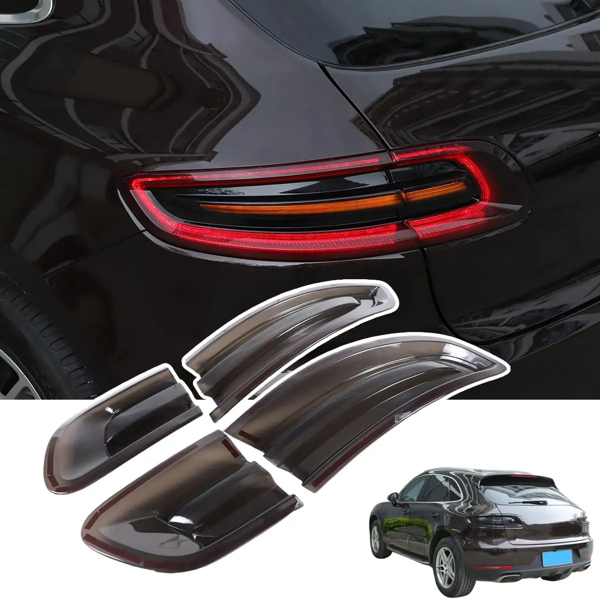 Blackened Car Rear Lamp Shade Brake Indicator Light Cover For Porsche Macan 2014-2017 Reversing Lamp Tail Lamp Cover Accessories
Blackened Car Rear Lamp Shade Brake Indicator Light Cover For Porsche Macan 2014-2017 Reversing Lamp Tail Lamp Cover Accessories
