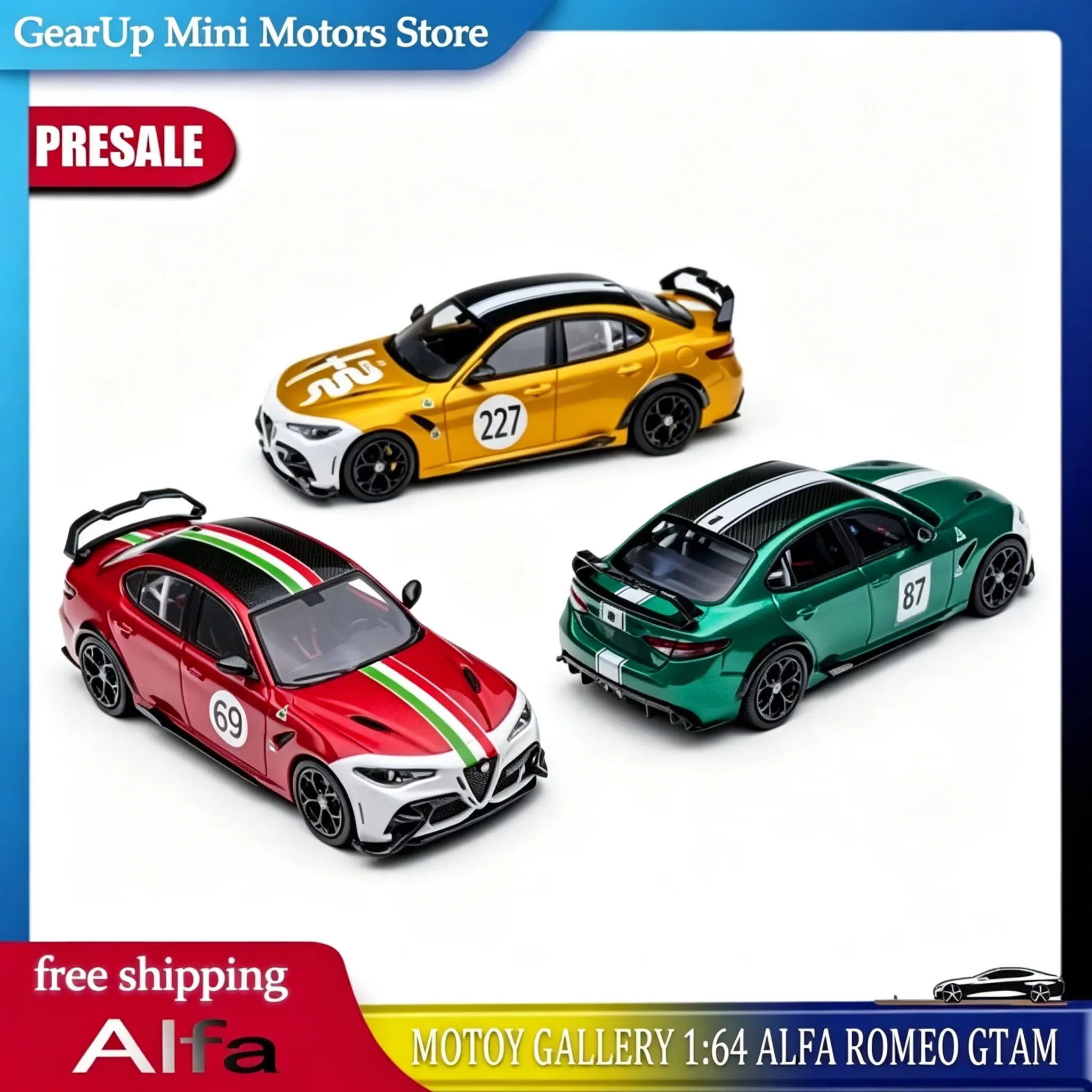 Mg Motor Gallery Diecast Alloy Car Model Toy 1:64 Scale Alfa Romeo Gtam Green Open Top Racing For Collection Enthusiasts
Mg Motor Gallery Diecast Alloy Car Model Toy 1:64 Scale Alfa Romeo Gtam Green Open Top Racing For Collection Enthusiasts