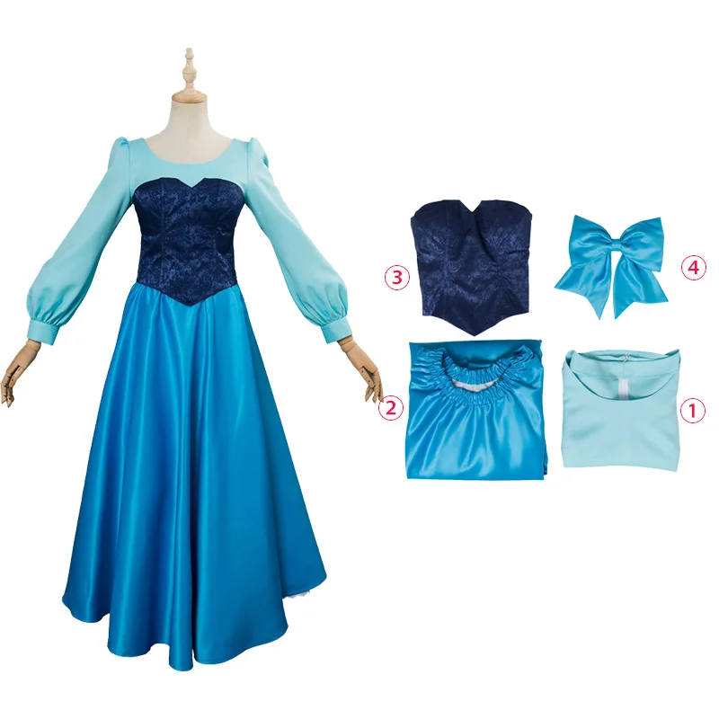 Ariel Cosplay Costume Princess Dress Top Skirt Remake Version Girl Women Dress Halloween Carnival Costume Suit
Ariel Cosplay Costume Princess Dress Top Skirt Remake Version Girl Women Dress Halloween Carnival Costume Suit