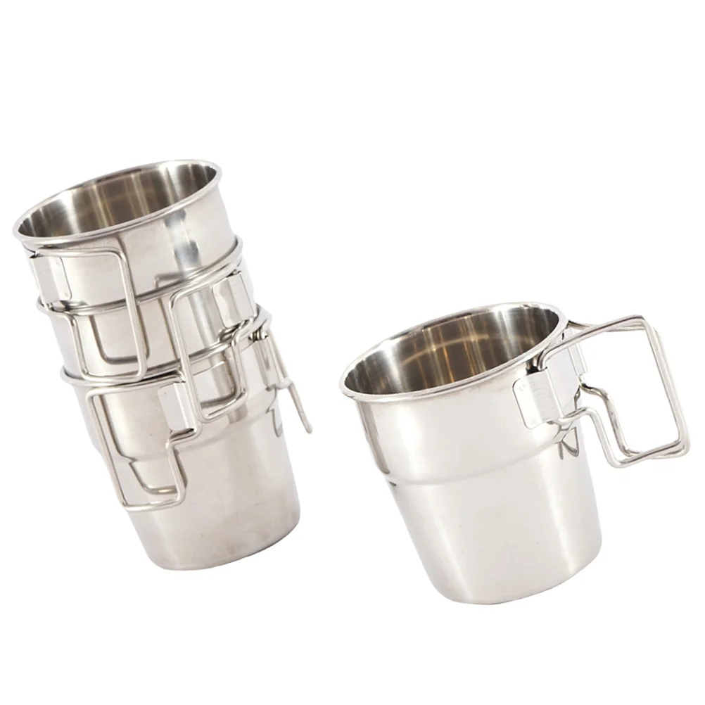 4 pcs Stainless Steel Cup Set Durable Portable Camping Mug Silver Metal Coffee Beer Tumbler Outdoor BBQ Picnic Drinkware
4 pcs Stainless Steel Cup Set Durable Portable Camping Mug Silver Metal Coffee Beer Tumbler Outdoor BBQ Picnic Drinkware