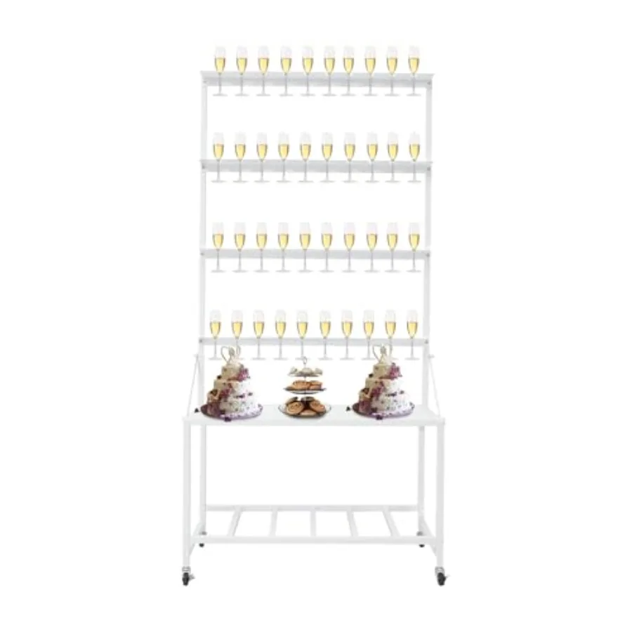 4-Tier Champagne Display Stand with Storage Rack, Champagne Glass Holder for 40 Flutes, Acrylic Champagne Tower with Shelf for
4-Tier Champagne Display Stand with Storage Rack, Champagne Glass Holder for 40 Flutes, Acrylic Champagne Tower with Shelf for