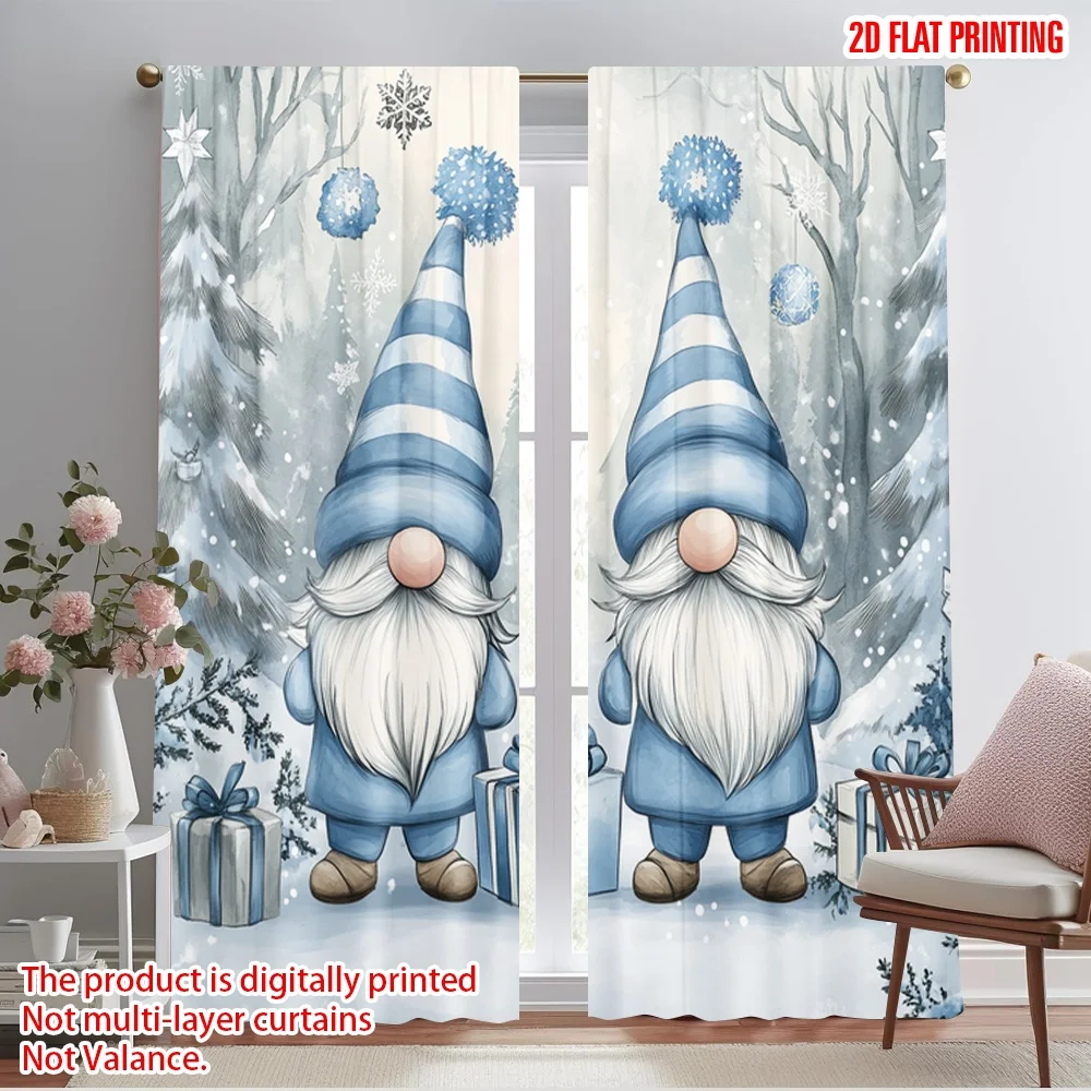 2pcs,2D plane printing Curtains&Window Treatment Cute Gnomes Christmas Snow Winter Durable 100% Polyester Fabric (without rod)
2pcs,2D plane printing Curtains&Window Treatment Cute Gnomes Christmas Snow Winter Durable 100% Polyester Fabric (without rod)