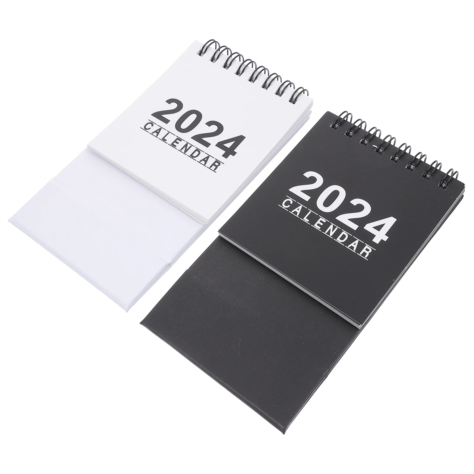 2 Pcs Mini Desktop Calendars Black White 2024 Simple English Office Home Decor Monthly Planner Easy Page Turning Metal Paper
2 Pcs Mini Desktop Calendars Black White 2024 Simple English Office Home Decor Monthly Planner Easy Page Turning Metal Paper