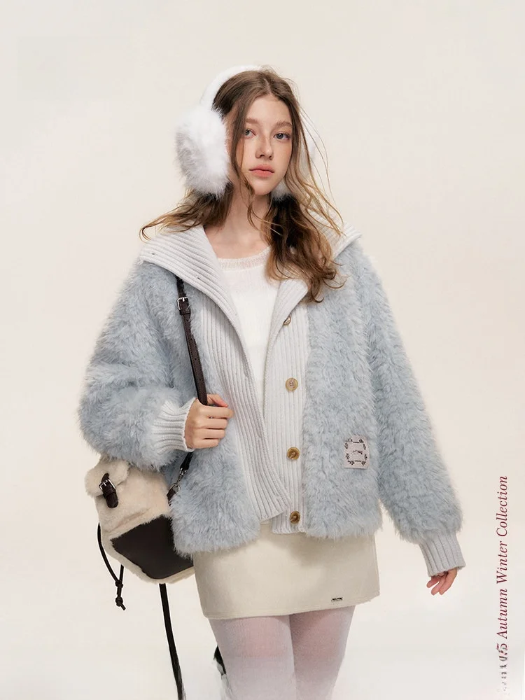 Liilou Lazy Furry Knitted Patchwork Thiened Loose Lamb Fur Jaet Casual Sle Polyester Fiber Long Sve Mid-Length Coat
Liilou Lazy Furry Knitted Patchwork Thiened Loose Lamb Fur Jaet Casual Sle Polyester Fiber Long Sve Mid-Length Coat