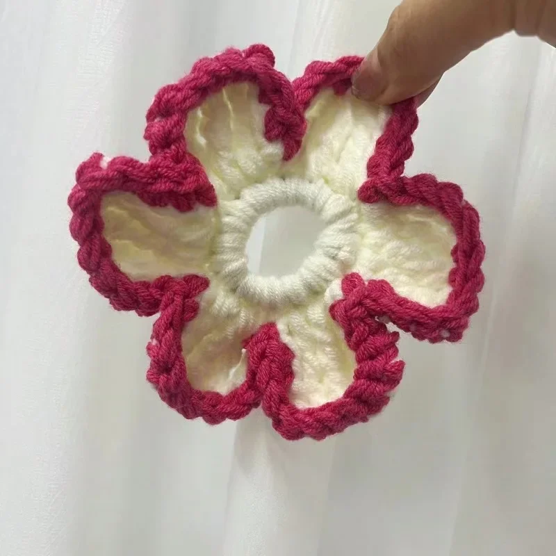 Rose Flower Hair Rope Handmade Crochet Scrunchies Headband for Women Spring and Summer Traveling Knitted Korean hair Accessorie
Rose Flower Hair Rope Handmade Crochet Scrunchies Headband for Women Spring and Summer Traveling Knitted Korean hair Accessorie