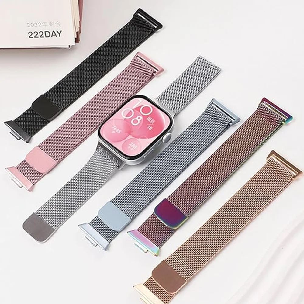 Milanese Loop Strap for Huawei Watch Fit 4 pro Band Stainless Steel Bracelet Correa Magnetic Belt huawei watch fit3 Accessories 
Milanese Loop Strap for Huawei Watch Fit 4 pro Band Stainless Steel Bracelet Correa Magnetic Belt huawei watch fit3 Accessories