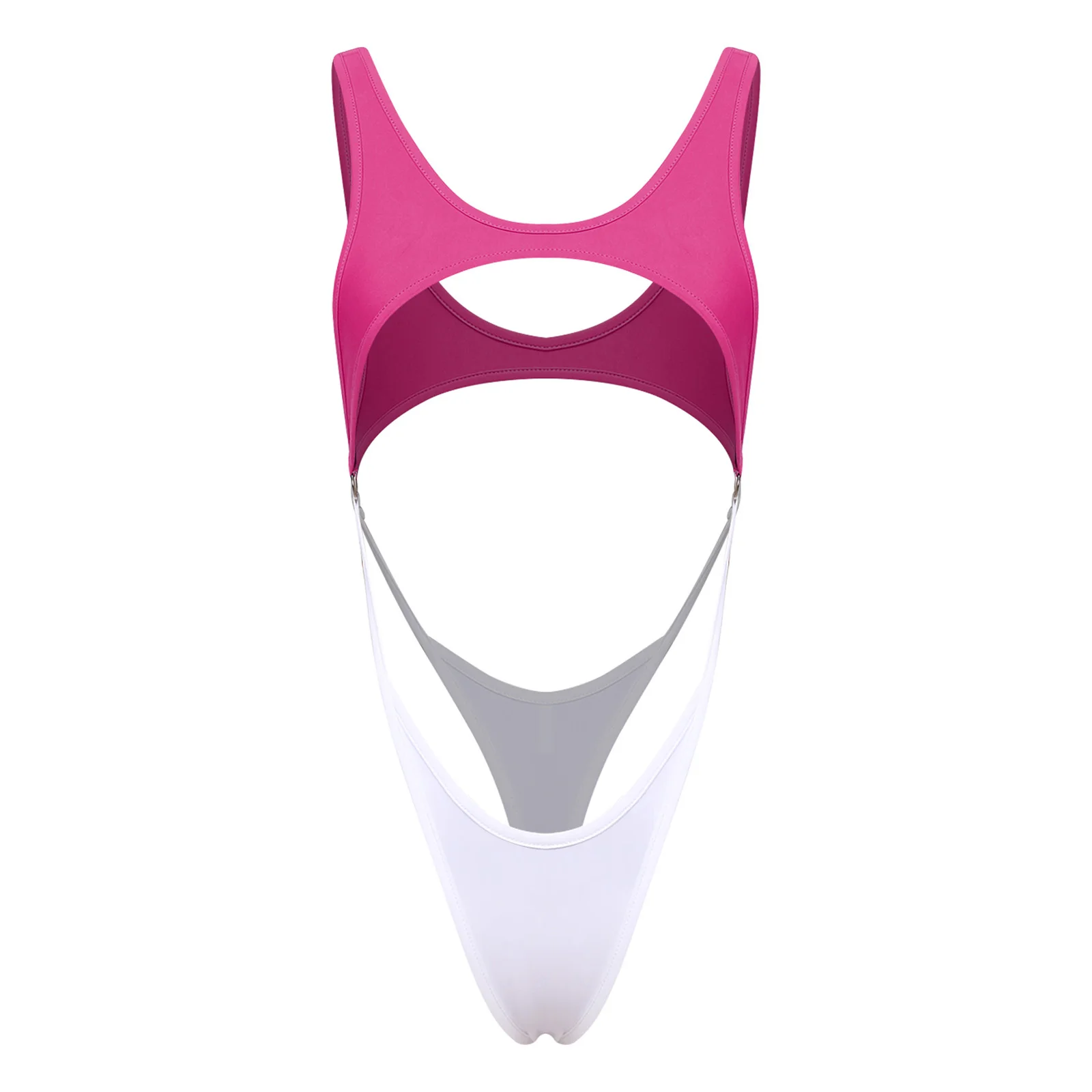 Womens O-ring Cheeky Bikini Thong Bodysuit Swimwear One-piece Monokini Swimsuit Bathing Suit Cutout Sleeveless Sexy Beachwear
Womens O-ring Cheeky Bikini Thong Bodysuit Swimwear One-piece Monokini Swimsuit Bathing Suit Cutout Sleeveless Sexy Beachwear