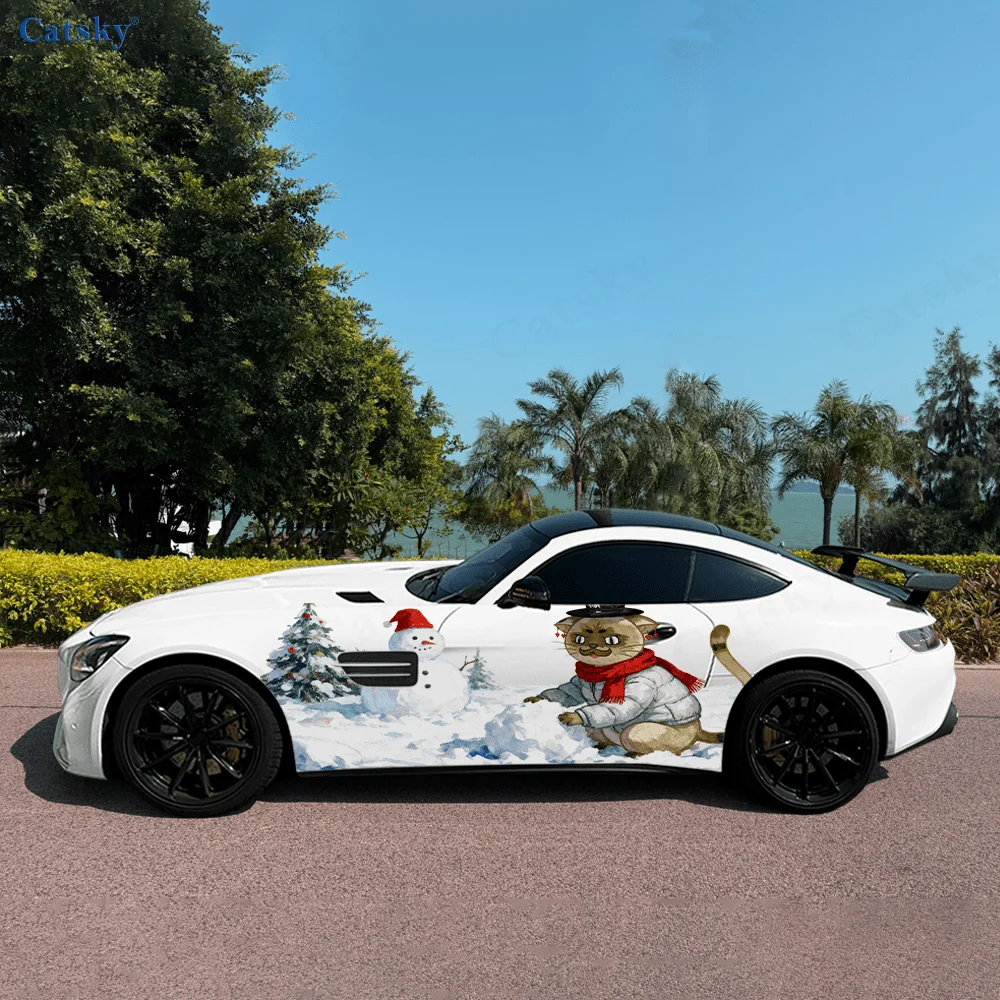 Cat Coat Makes Snowman Car Vinyl Wraps Decal Self-adhesive PVC Sticker Suitable for Trucks SUV Decoration Auto Accessories Gift
Cat Coat Makes Snowman Car Vinyl Wraps Decal Self-adhesive PVC Sticker Suitable for Trucks SUV Decoration Auto Accessories Gift