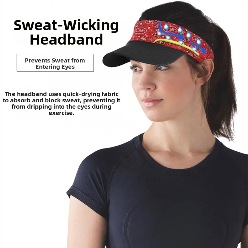 Sweatband Quick Dry Sport Visor Hat for Men Women UPF50+ UV Protection Empty Top Sun Visor for Running Tennis Hiking Cycling
Sweatband Quick Dry Sport Visor Hat for Men Women UPF50+ UV Protection Empty Top Sun Visor for Running Tennis Hiking Cycling