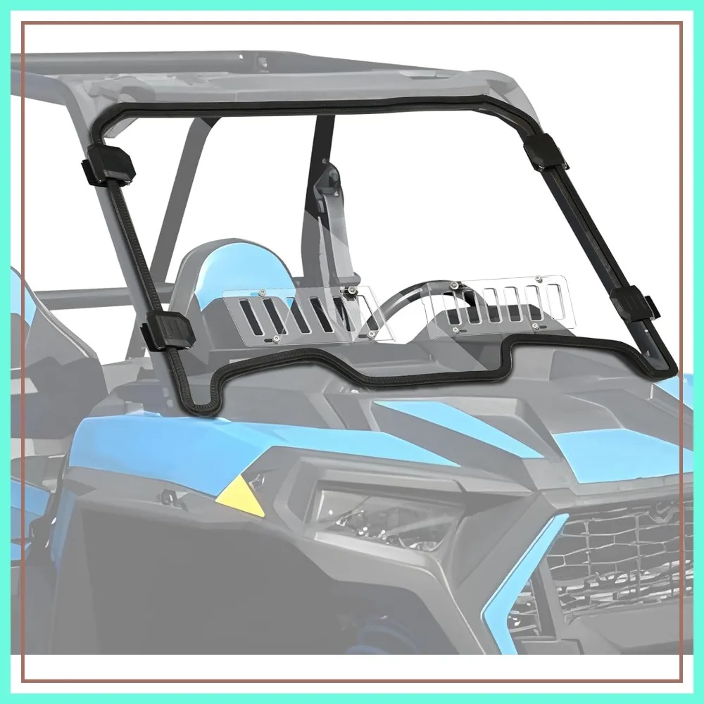 Vented Windshield Compatible with Polaris RZR XP 1000/4 Turbo 2019-2023, No Intrusion Bar Full Wind Shield, Clear
Vented Windshield Compatible with Polaris RZR XP 1000/4 Turbo 2019-2023, No Intrusion Bar Full Wind Shield, Clear