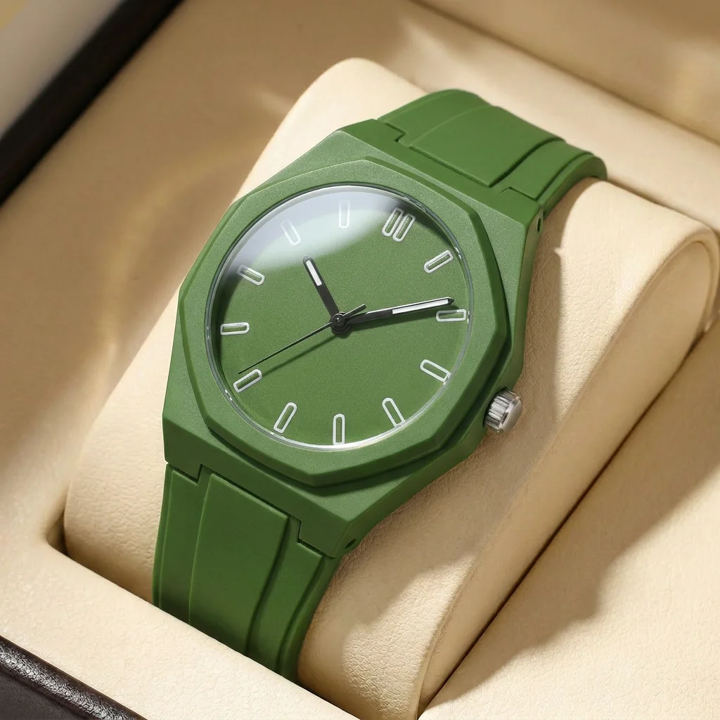 1pcs Men's Green Silicone Band Luxury Business Quartz Watch for Party Holiday Gift
1pcs Men's Green Silicone Band Luxury Business Quartz Watch for Party Holiday Gift