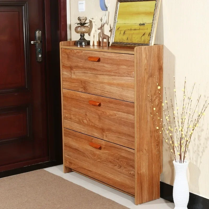 Solid wood color Chinese royal teak color shoe cabinet, modern minimalist, ultra-thin flip bucket, simple doorstep shoe cabinet
Solid wood color Chinese royal teak color shoe cabinet, modern minimalist, ultra-thin flip bucket, simple doorstep shoe cabinet