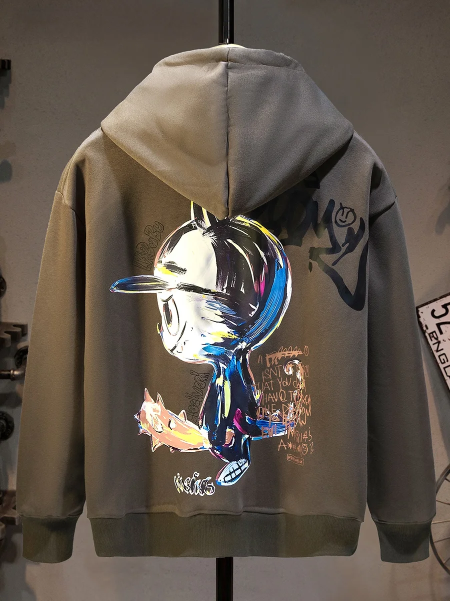 Повседневная свободная мужская толстовка с принтом, длинными рукавами, молодежная, модная, устойчивая к сминанию и деформации, из хлопка.
Повседневная свободная мужская толстовка с принтом, длинными рукавами, молодежная, модная, устойчивая к сминанию и деформации, из хлопка.