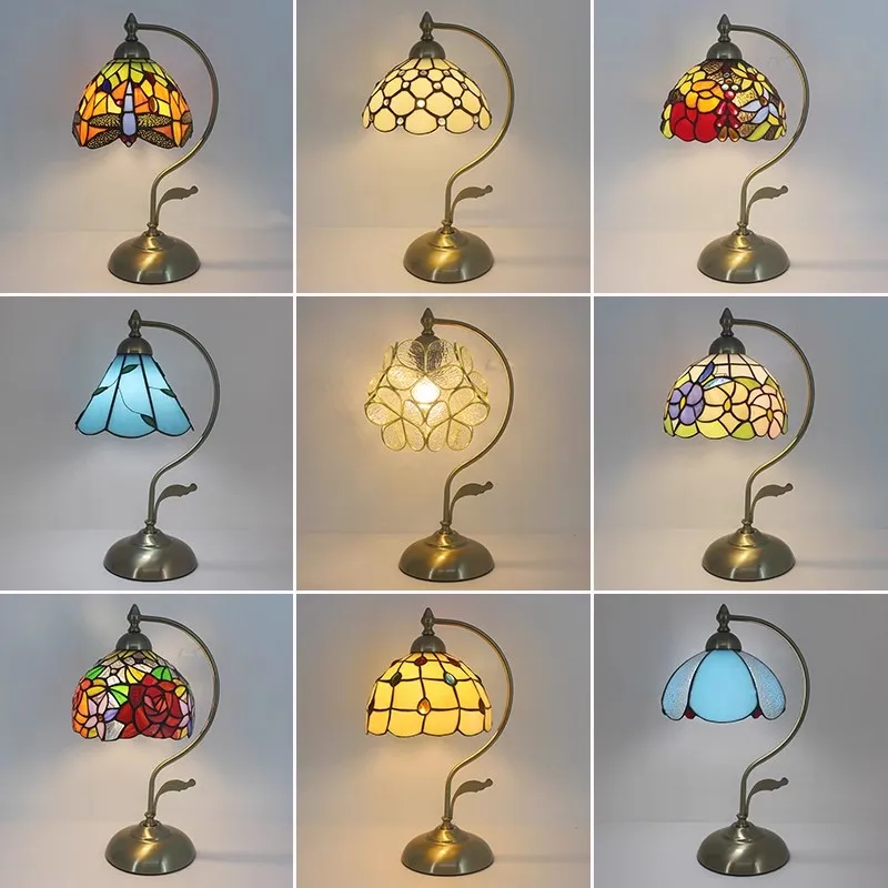 Nordic Iron Stained Glass Table Lamps for Bedroom Bedside Kitchen Living Room Home Decor Desk Lamp Tiffany Stand Light Fixtures
Nordic Iron Stained Glass Table Lamps for Bedroom Bedside Kitchen Living Room Home Decor Desk Lamp Tiffany Stand Light Fixtures