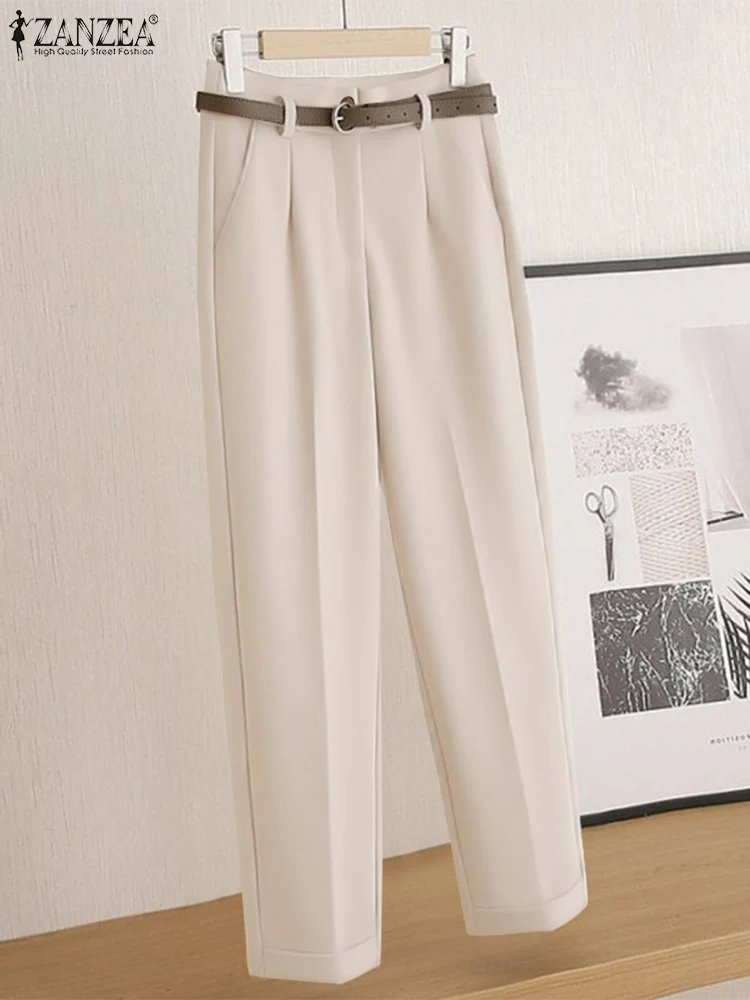 ZANZEA Elegant Women Fromal Long Pants 2025 Fashion Trousers Pockets Casual Solid Color Straight Pants High Waist OL Pantalons
ZANZEA Elegant Women Fromal Long Pants 2025 Fashion Trousers Pockets Casual Solid Color Straight Pants High Waist OL Pantalons