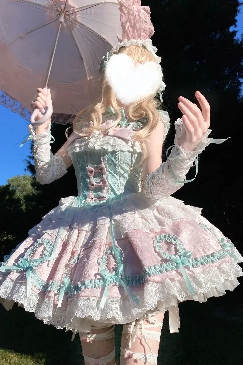 Pleated Hem Kawaii Afternoon Tea Daily Wear 2026 Summer Jumper Skirts Lolita Japanese Fairy Strap Dress Soft Lace Embroidery
Pleated Hem Kawaii Afternoon Tea Daily Wear 2026 Summer Jumper Skirts Lolita Japanese Fairy Strap Dress Soft Lace Embroidery