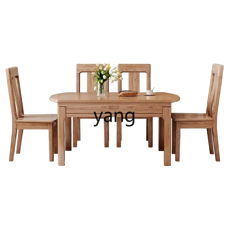 LM all solid wood dining table and chair combination simple telescopic folding log style dining table home
LM all solid wood dining table and chair combination simple telescopic folding log style dining table home