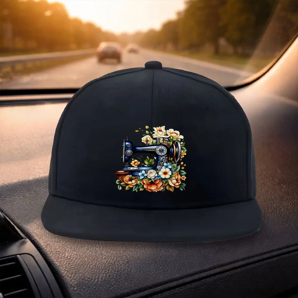Unisex Classic Flat Brim Baseball Cap Fashionable Vintage Sewing Machine Floral Design Black Casual Hat Suitable for Outdoor
Unisex Classic Flat Brim Baseball Cap Fashionable Vintage Sewing Machine Floral Design Black Casual Hat Suitable for Outdoor