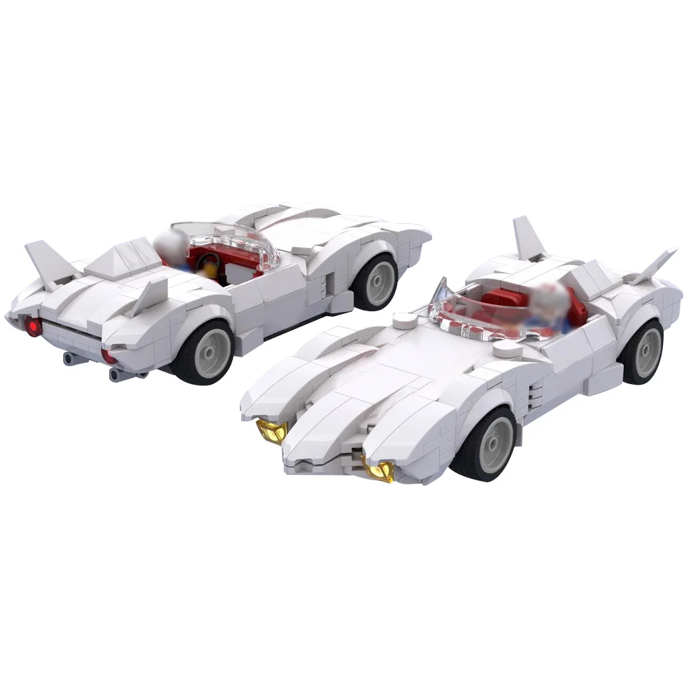 378 шт. MOC City Техническая скорость поворота Racer MACH 5, наборы строительных блоков, спортивные гоночные модели автомобилей, игрушки, подарок для мальчиков и детей
378 шт. MOC City Техническая скорость поворота Racer MACH 5, наборы строительных блоков, спортивные гоночные модели автомобилей, игрушки, подарок для мальчиков и детей