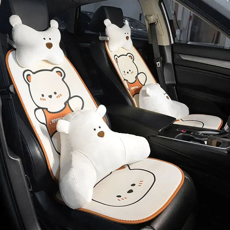 2024 Cute Bear Cartoon Car Seat Cushion Pad Fashion Breathable Car Seat Cushion Cover Decoration Dust Proof Interior Accessories
2024 Cute Bear Cartoon Car Seat Cushion Pad Fashion Breathable Car Seat Cushion Cover Decoration Dust Proof Interior Accessories