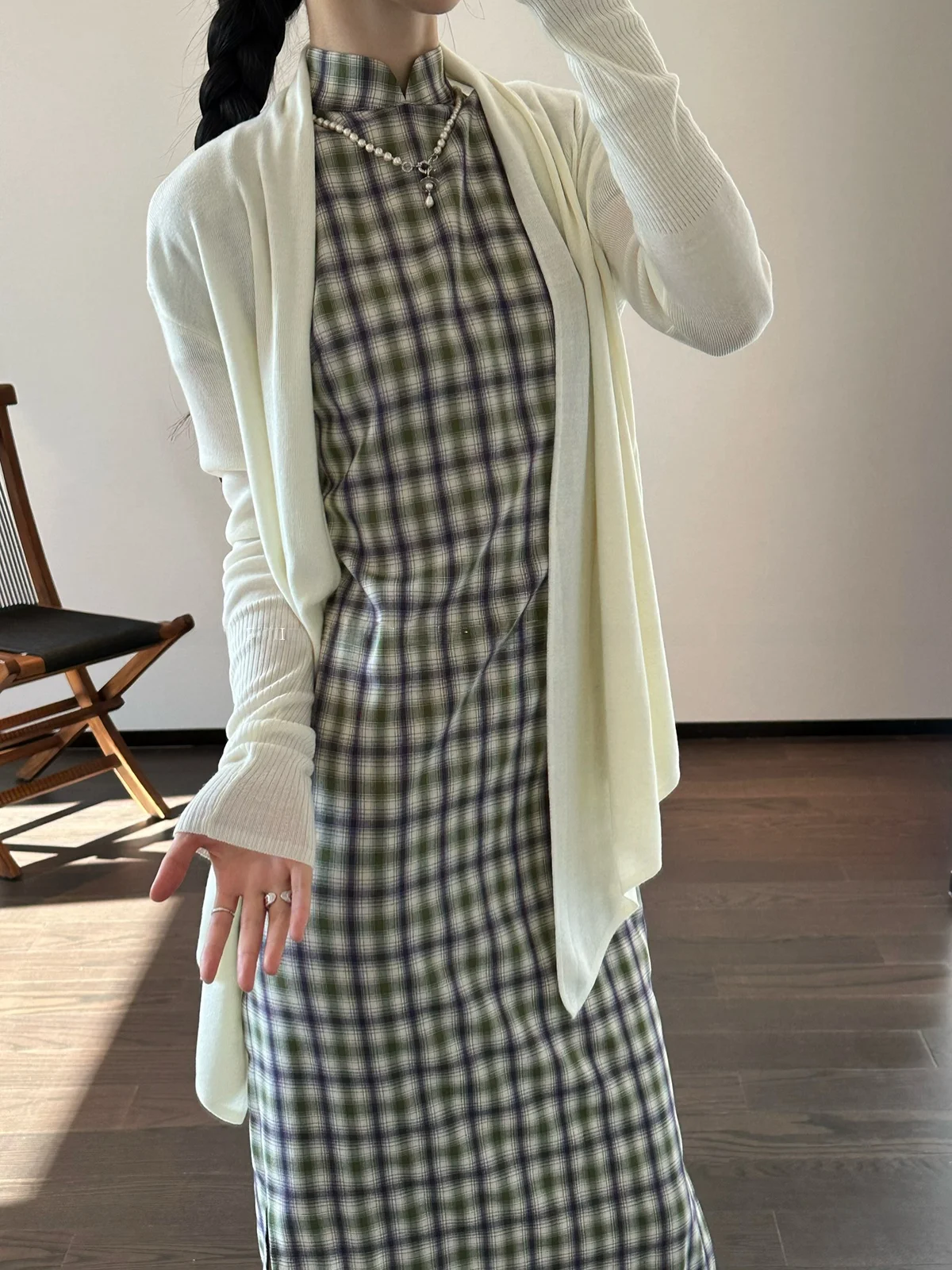 Xu Zhi Xing Qing Ti ape Cheered ort Sve Anti-Wrinkle Commute Qipao Dr Artistic Retro Sle Long Skirt Daily Wear
Xu Zhi Xing Qing Ti ape Cheered ort Sve Anti-Wrinkle Commute Qipao Dr Artistic Retro Sle Long Skirt Daily Wear