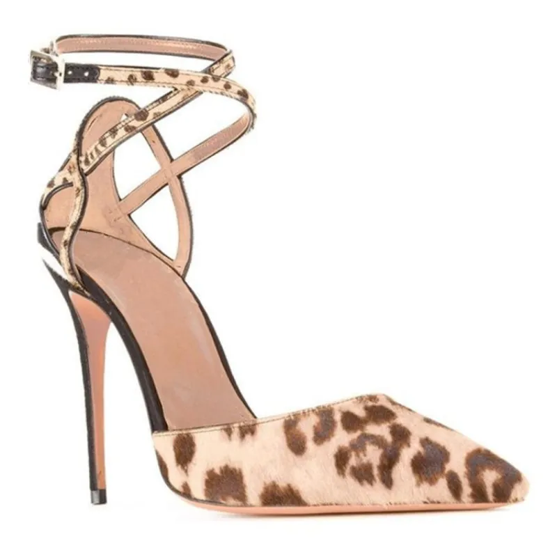 SHOFOO Sexy women's high-heeled sandals Leopard print suede sandals About 11cm heel height Pointed toe pumps Ankle buckle shoes
SHOFOO Sexy women's high-heeled sandals Leopard print suede sandals About 11cm heel height Pointed toe pumps Ankle buckle shoes