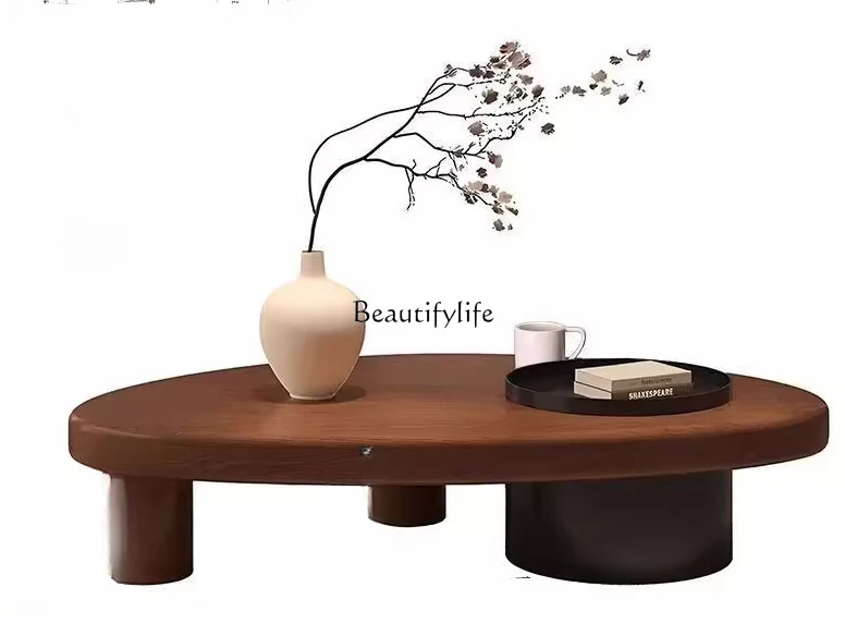 Medieval style solid wood special-shaped coffee table living room wabi sandy wind small apartment creative storage coffee table
Medieval style solid wood special-shaped coffee table living room wabi sandy wind small apartment creative storage coffee table