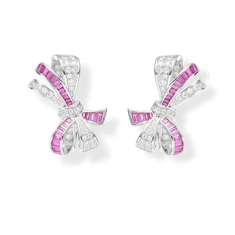 Luxury 3D Ribbon Bowknot Red Zircon Earrings Gold Plated Women Stylish Dainty Earring Premium Jewelry Gift
Luxury 3D Ribbon Bowknot Red Zircon Earrings Gold Plated Women Stylish Dainty Earring Premium Jewelry Gift