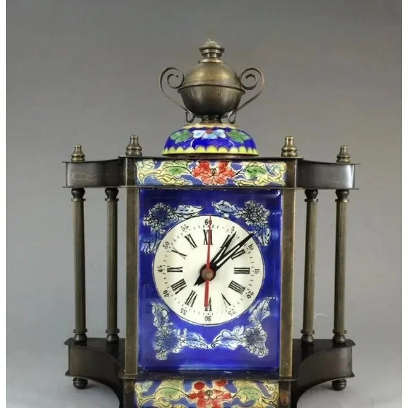 Antique clocks and watches collection antique mechanical watches pure copper European and American blue pattern seat clock home
Antique clocks and watches collection antique mechanical watches pure copper European and American blue pattern seat clock home