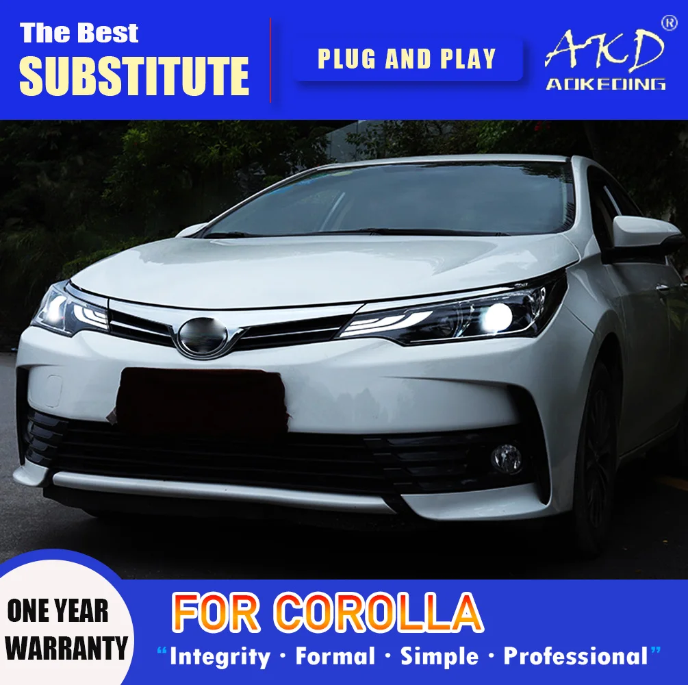 Фара AKD для Toyota Corolla, светодиодная фара 2017-2019, фары Corolla DRL, указатель поворота, дальний свет, линза проектора «ангельский глаз»
Фара AKD для Toyota Corolla, светодиодная фара 2017-2019, фары Corolla DRL, указатель поворота, дальний свет, линза проектора «ангельский глаз»