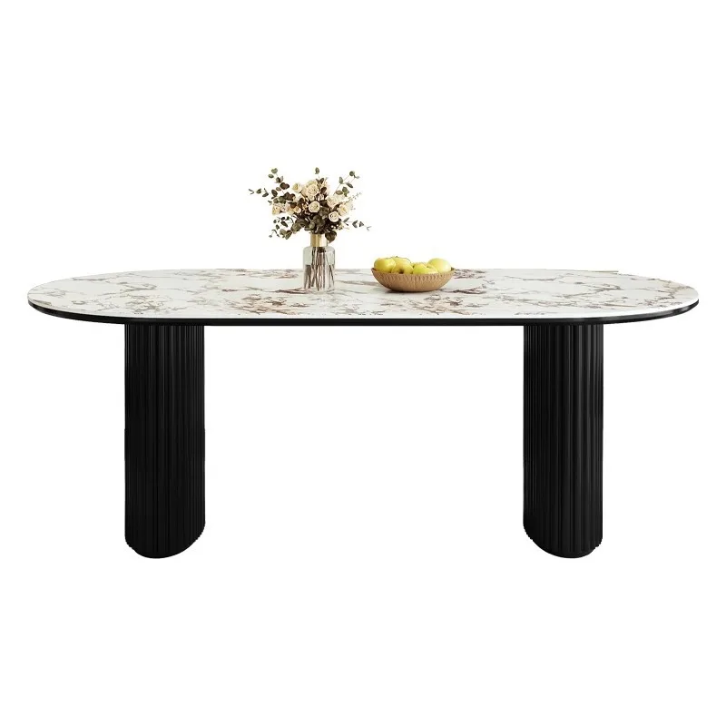 Customized medieval rock slab dining table and chair combination light French dining coffee table table restaurant designer oval
Customized medieval rock slab dining table and chair combination light French dining coffee table table restaurant designer oval