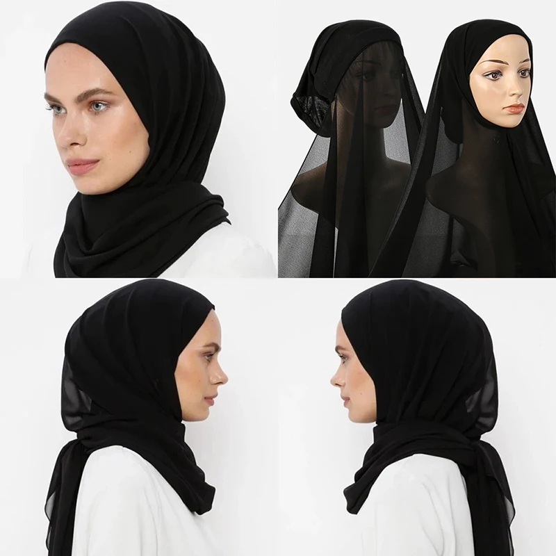 New Plain Instant Hijab Bubble Chiffon With Modal Tube Cap Set Muslim Woman Hijab Innerscarf Casual Long Scarf Islamic Turban
New Plain Instant Hijab Bubble Chiffon With Modal Tube Cap Set Muslim Woman Hijab Innerscarf Casual Long Scarf Islamic Turban