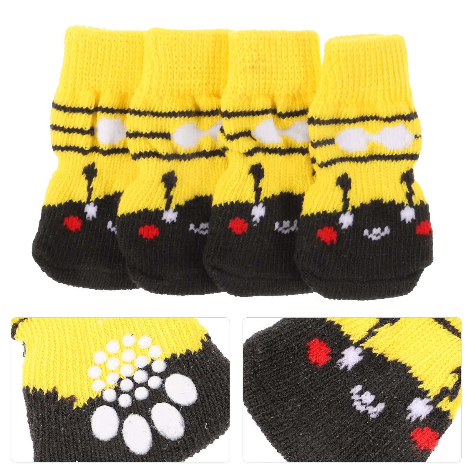 4Pcs Anti-Slip Cotton Pet Socks Winter Warm Paw Protectors Small Dog Socks Breathable Washable Puppy Supplies Dog Paw Protectors
4Pcs Anti-Slip Cotton Pet Socks Winter Warm Paw Protectors Small Dog Socks Breathable Washable Puppy Supplies Dog Paw Protectors