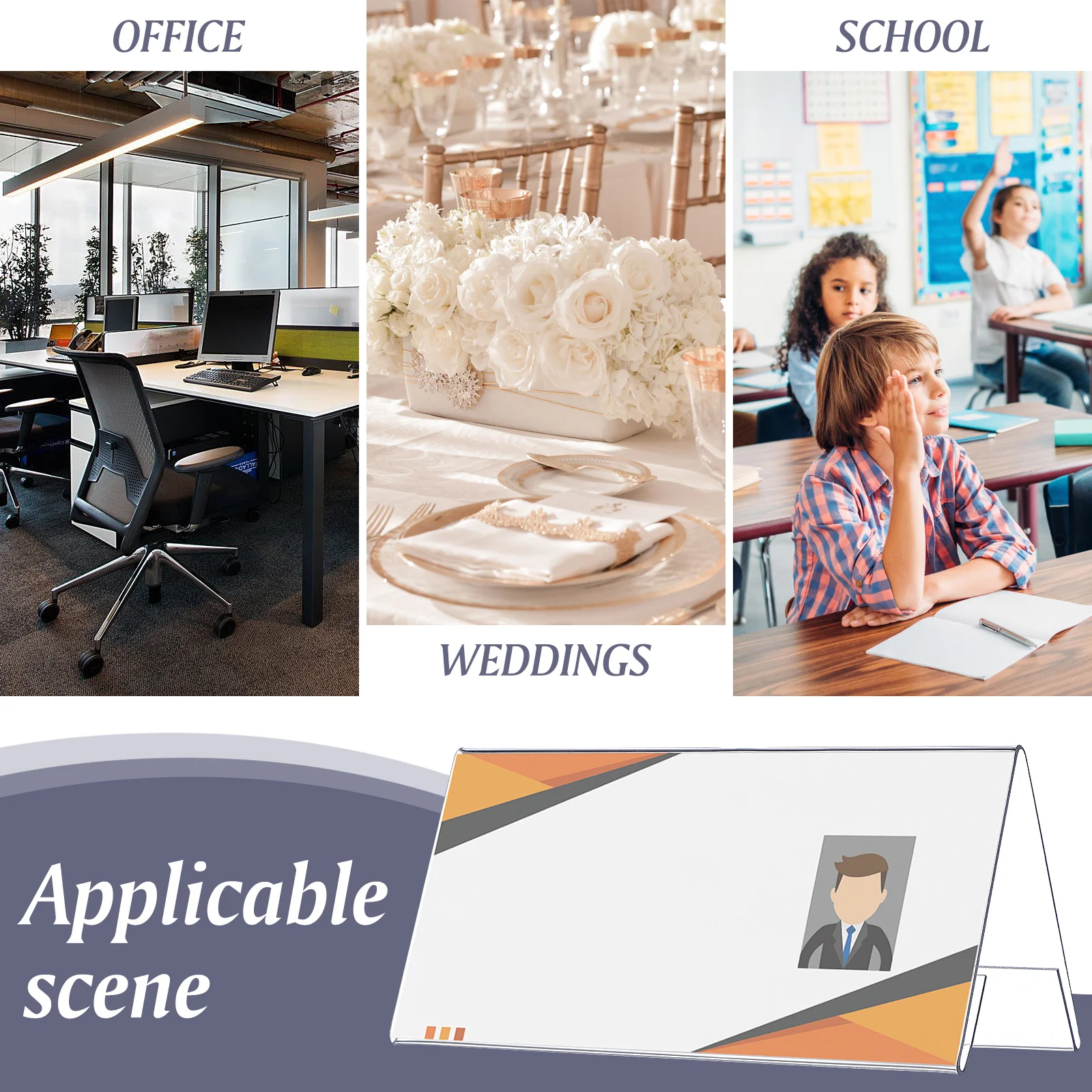 Набор из 6 акриловых многоразовых держателей для именных табличек, прозрачные подставки для номеров столов на свадьбу, вечеринку, настольные держатели для именных табличек
Набор из 6 акриловых многоразовых держателей для именных табличек, прозрачные подставки для номеров столов на свадьбу, вечеринку, настольные держатели для именных табличек