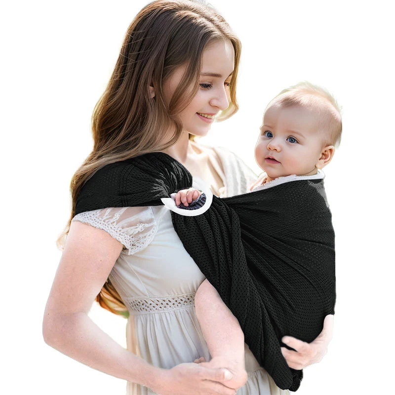 Double-Ring Baby Sling Carrier, Breathable Mesh Newborn Wrap, Ergonomic Hands-Free Infant Holder with Hip-Healthy Support
Double-Ring Baby Sling Carrier, Breathable Mesh Newborn Wrap, Ergonomic Hands-Free Infant Holder with Hip-Healthy Support