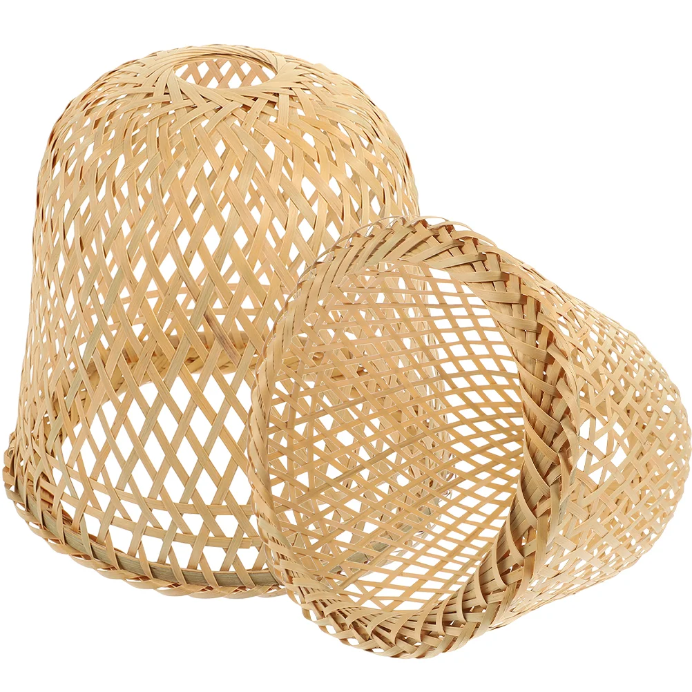 2 Pcs Bamboo Lampshade Ceiling Light Woven Cover Decorate Weaving Pendant Replacement
2 Pcs Bamboo Lampshade Ceiling Light Woven Cover Decorate Weaving Pendant Replacement