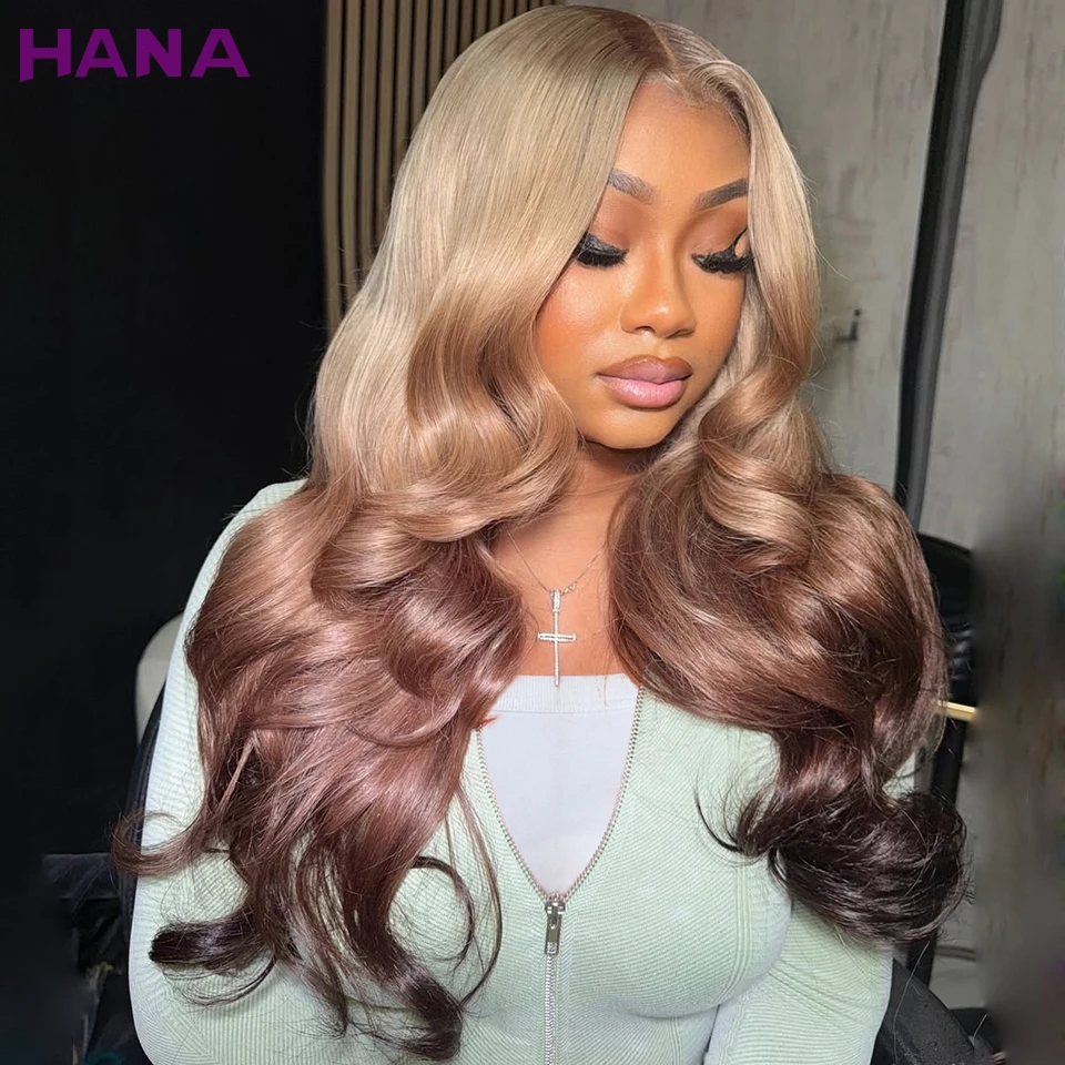 13x4 13x6 Lace Frontal Wig 3 Toned Ombre Ash Blonde Brown Colore Body Wave Pre-Plucked 5x7 Lace Closure Human Hair Wig For Women
13x4 13x6 Lace Frontal Wig 3 Toned Ombre Ash Blonde Brown Colore Body Wave Pre-Plucked 5x7 Lace Closure Human Hair Wig For Women